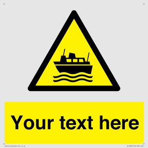 Custom warning ferries crossing vessels